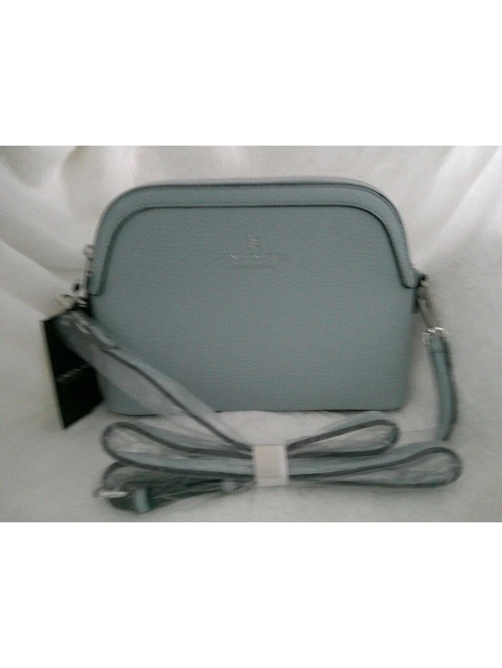 London Fog Ellie Dome Crossbody Bag Light Blue